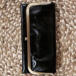 HOBO Rachel Contintntal Wallet in Black Leather